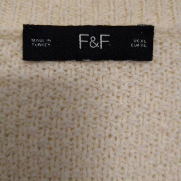 F&F smart cardigan/jacket cream xl - Picture 3 of 3